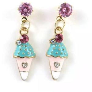 Betsey Johnson Ice Cream Earrings